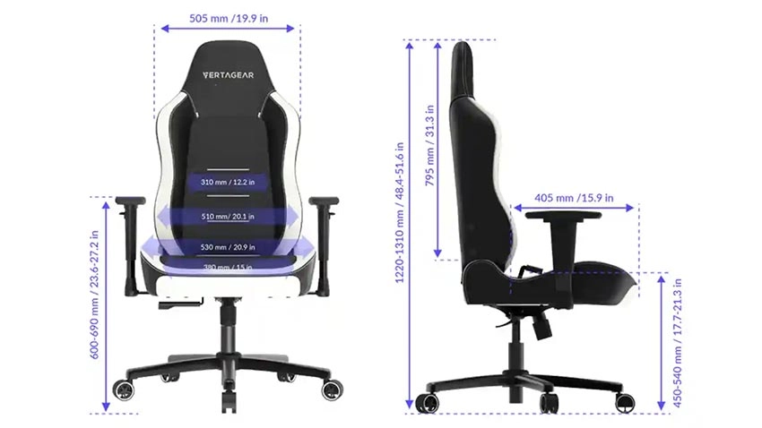 صندلی گیمینگ ورتاگیر Vertagear SL3800 - مشکی بنفش