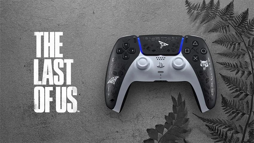 دسته بازی دوال سنس DualSense برای PS5 طرح The Last of Us Limited Edition