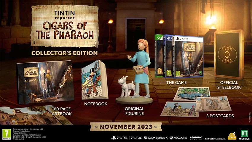 کالکتور بازی Tintin Reporter: Cigars of the Pharaoh Collectors Edition برای PS5
