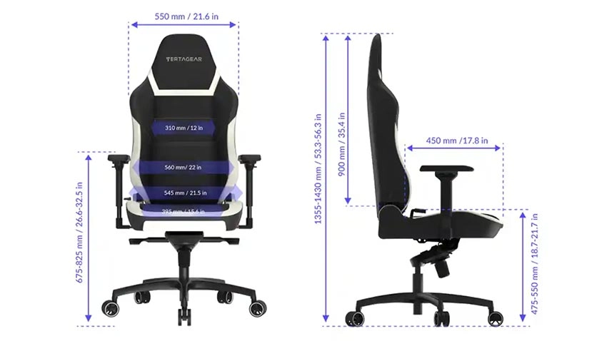 صندلی گیمینگ ورتاگیر Vertagear PL6800 - مشکی آبی