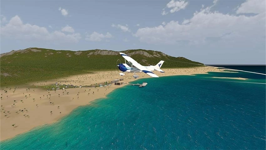 بازی کارکرده Coastline Flight Simulator برای PS5