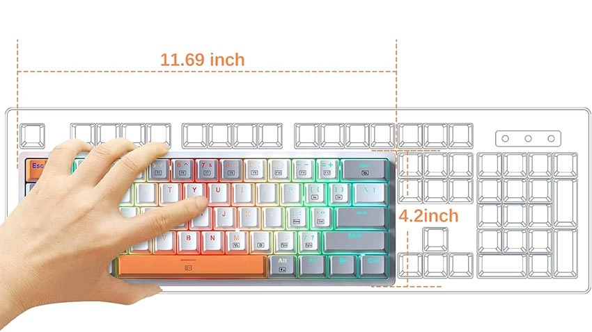 کیبورد گیمینگ ردراگون Redragon Akali K642 RGB - سوییچ قرمز