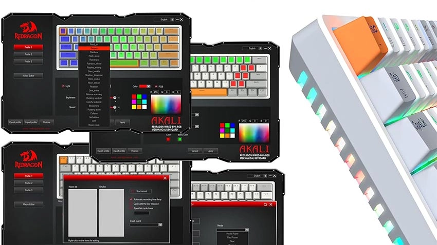 کیبورد گیمینگ ردراگون Redragon Akali K642 RGB - سوییچ قرمز