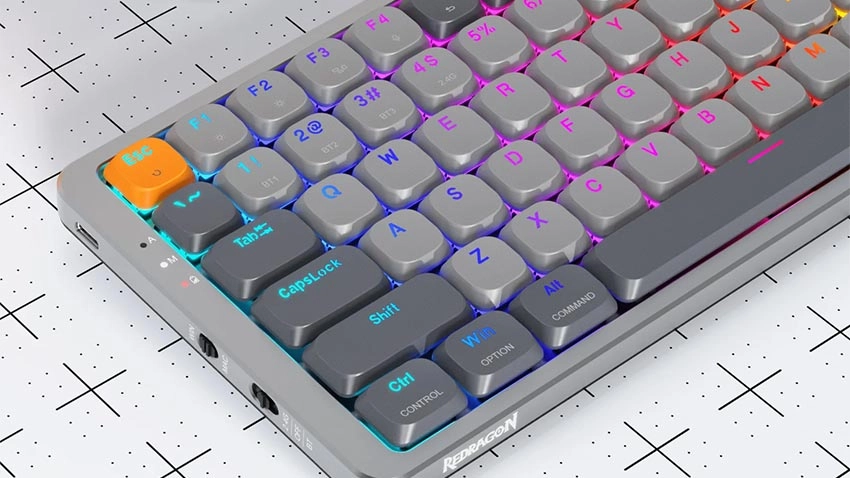 کیبورد بی سیم گیمینگ ردراگون Redragon Azure K652GG RGB PRO Wireless - سوئیچ قرمز