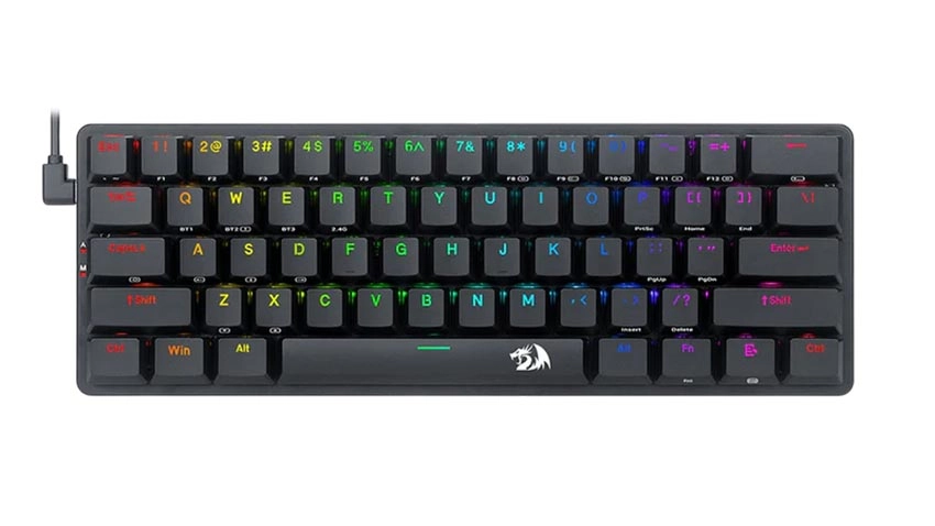 کیبورد بی سیم گیمینگ ردراگون Redragon Elise K615P-KBS Wireless - سوئیچ آبی