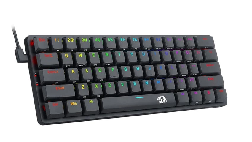 کیبورد بی سیم گیمینگ ردراگون Redragon Elise K615P-KBS Wireless - سوئیچ آبی