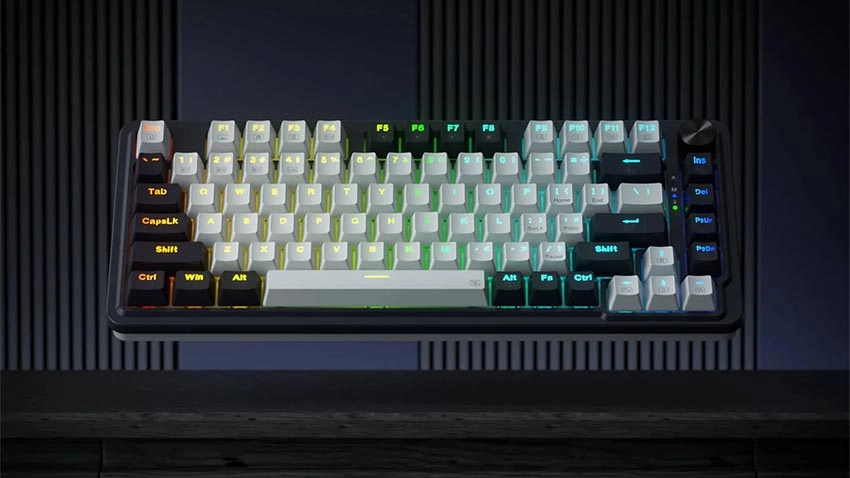 کیبورد بی سیم گیمینگ ردراگون Redragon Geb K673WB PRO RGB Wireless - سوئیچ قرمز