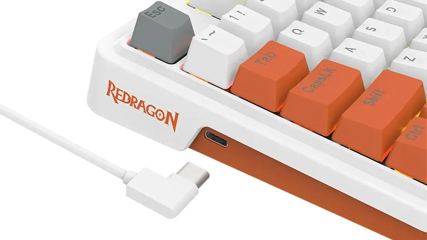 کیبورد گیمینگ ردراگون Redragon Gloria K664 WOG RGB - سوئیچ قرمز