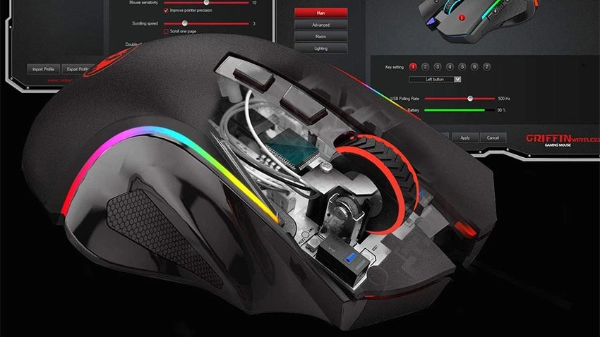 ماوس بی سیم گیمینگ ردراگون Redragon Griffin M602-KS Wireless