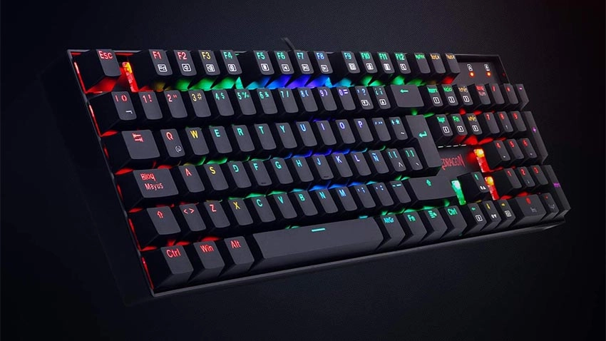 کیبورد گیمینگ ردراگون Redragon K551 MITRA RGB - سوئیچ آبی