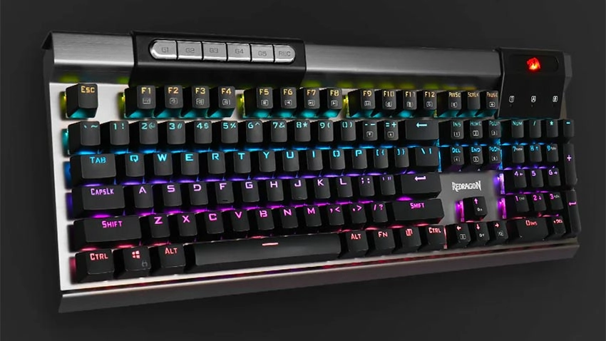 کیبورد گیمینگ ردراگون Redragon K563 SURYA RGB - سوئیچ آبی