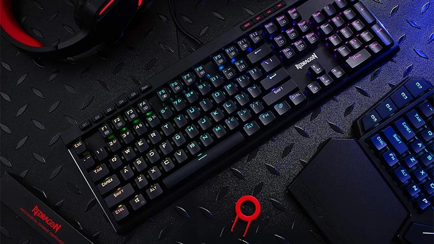 کیبورد گیمینگ ردراگون Redragon K580 VATA RGB - سوئیچ آبی