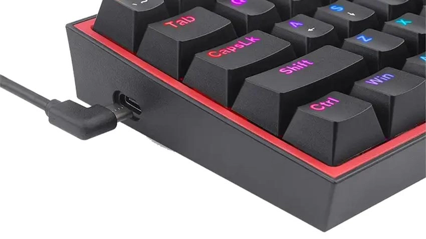 کیبورد گیمینگ ردراگون Redragon K617 Fizz - سوییچ قرمز - مشکی