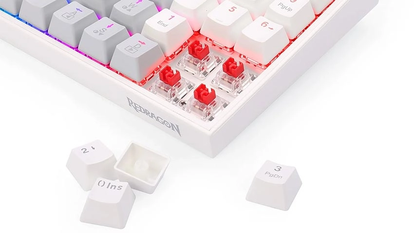کیبورد گیمینگ ردراگون Redragon Kitava K636 WGO RGB - سوئیچ قرمز