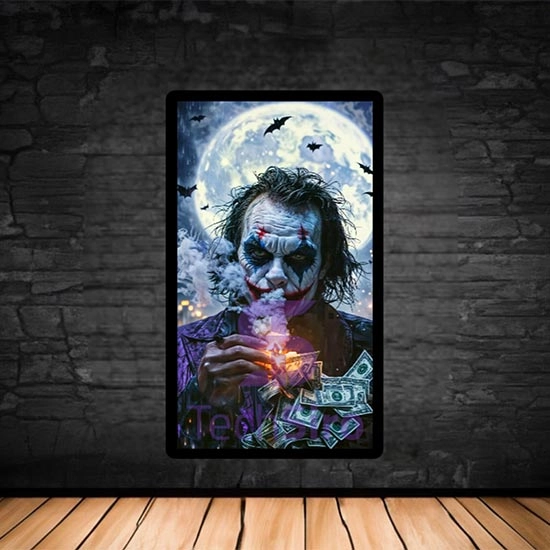 تابلو جوکر Joker Smoking سایز 40*70 سانتی مدل 6