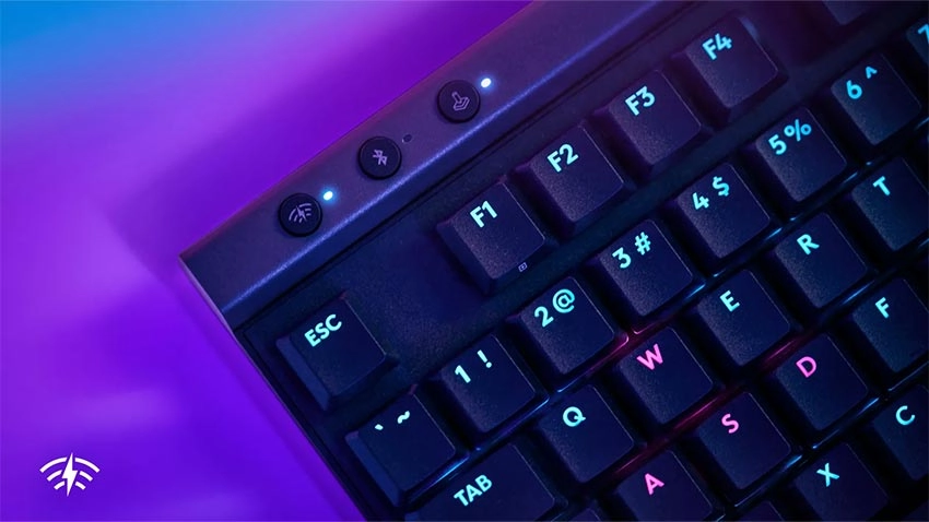 کیبورد بی سیم گیمینگ لاجیتک Logitech G515 Lightspeed TKL Wireless - سوییچ قهوه ای