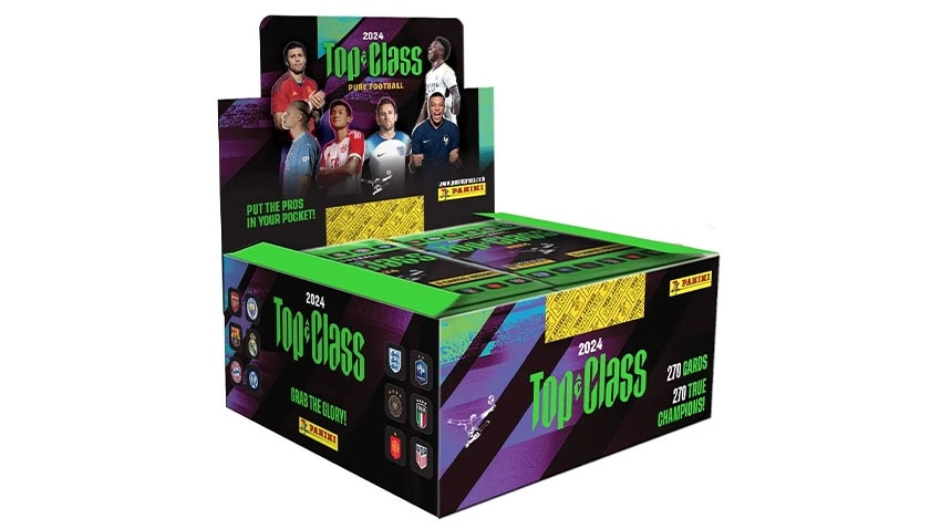 کارت فوتبالی Panini Top Class 2024 - باکس کامل شامل 24 پک 8 تایی