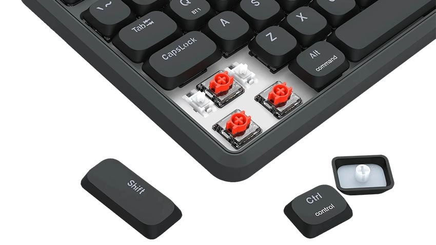 کیبورد بی سیم گیمینگ ردراگون Redragon AETHER K706 PRO Wireless - سوییچ قرمز
