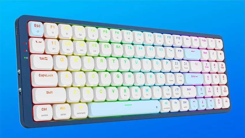 کیبورد بی سیم گیمینگ ردراگون Redragon EVA PRO K684 WB RGB Wireless