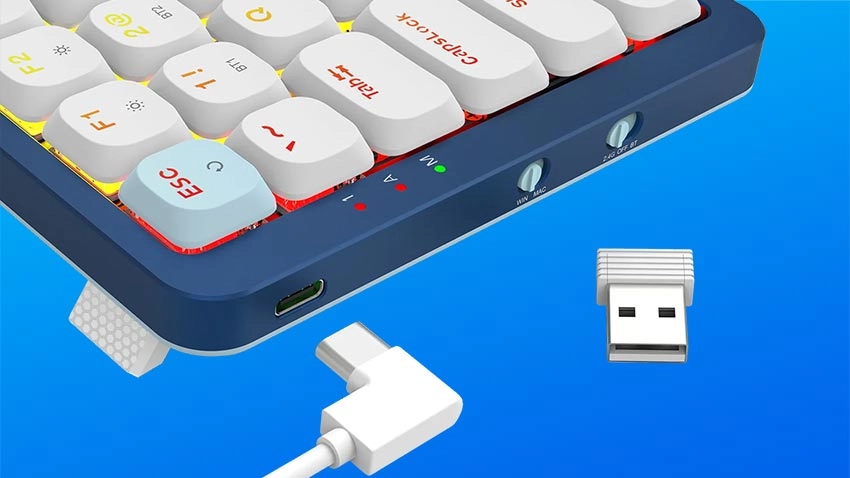 کیبورد بی سیم گیمینگ ردراگون Redragon EVA PRO K684 WB RGB Wireless