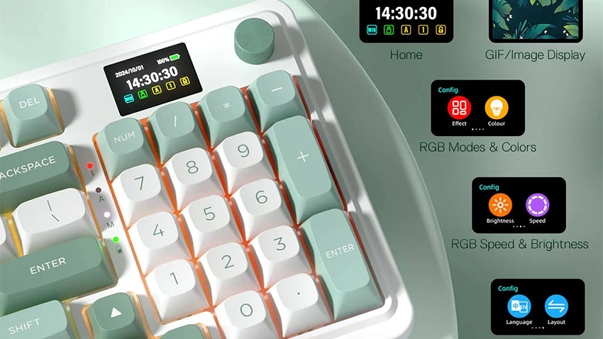 کیبورد بی سیم گیمینگ ردراگون Redragon Galatin pro k719 WG Wireless