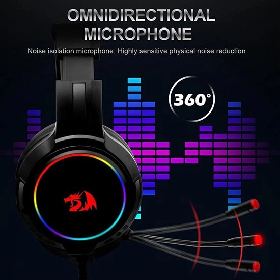 هدست گیمینگ ردراگون Redragon H270 Mento RGB - مشکی