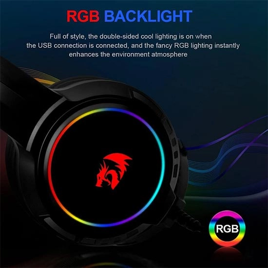 هدست گیمینگ ردراگون Redragon H270 Mento RGB - مشکی