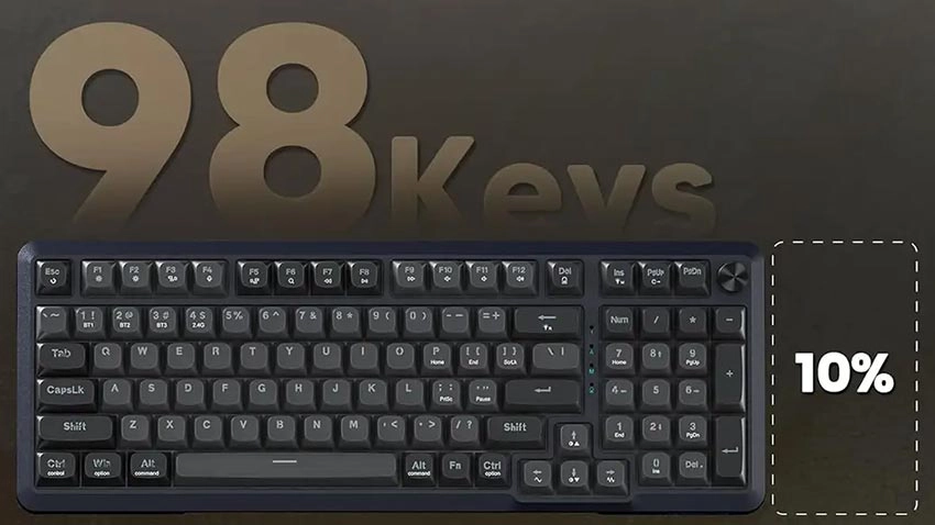 کیبورد بی سیم گیمینگ ردراگون Redragon K688 GB PRO Wireless - سوییچ قرمز