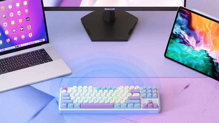 کیبورد بی سیم گیمینگ ردراگون Redragon K707 WBP PRO Wireless