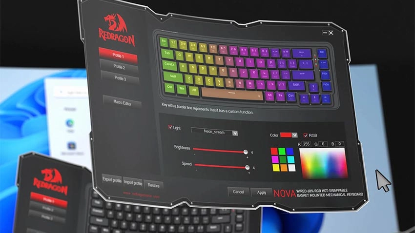 کیبورد گیمینگ ردراگون Redragon NOVA K709 RGB - مشکی