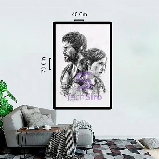 تابلو جوئل و الی The Last of Us Joel and Ellie سایز 40*70 سانتی مدل 3