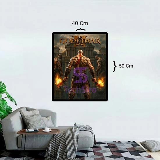 تابلو کریتوس God of War Kratos سایز 40*50 سانتی مدل 9