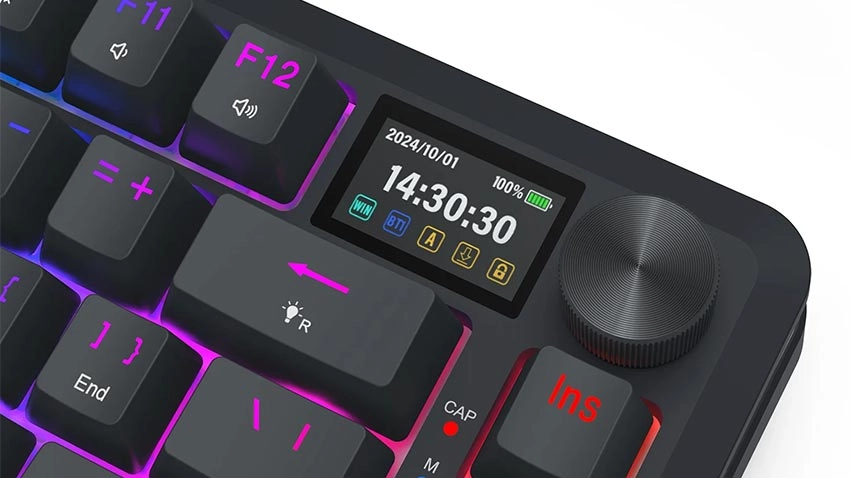 کیبورد بی سیم گیمینگ ردراگون Redragon K708 FLEKACT PRO RGB Wireless - مشکی