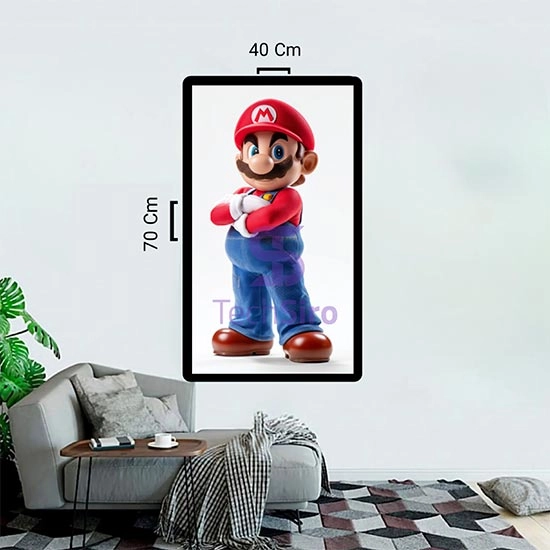 تابلو سوپر ماریو Super Mario سایز 40*70 سانتی مدل 2