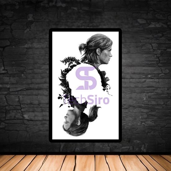 تابلو جوئل و الی The Last of Us Joel and Ellie سایز 40*70 سانتی مدل 4