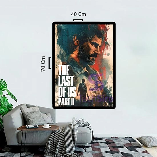 تابلو جوئل و الی The Last of Us Joel and Ellie سایز 40*70 سانتی مدل 5