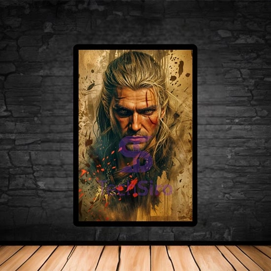 تابلو گرالت The Witcher Geralt سایز 40*70 سانتی مدل 4